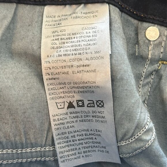 Levi's Dark Blue Modern Capri size 10 - Picture 7 of 7